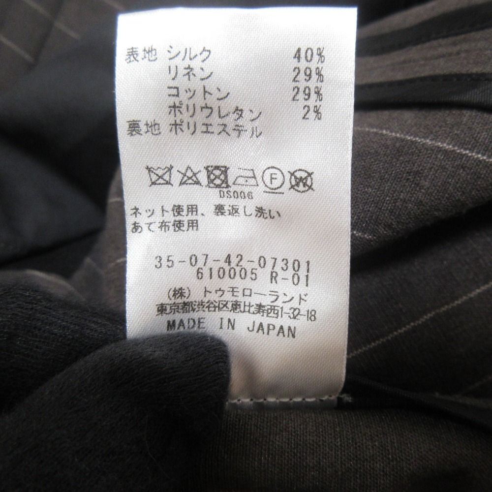 美品 24SS BACCA バッカ トゥモローランド シルク リネンブレンド  