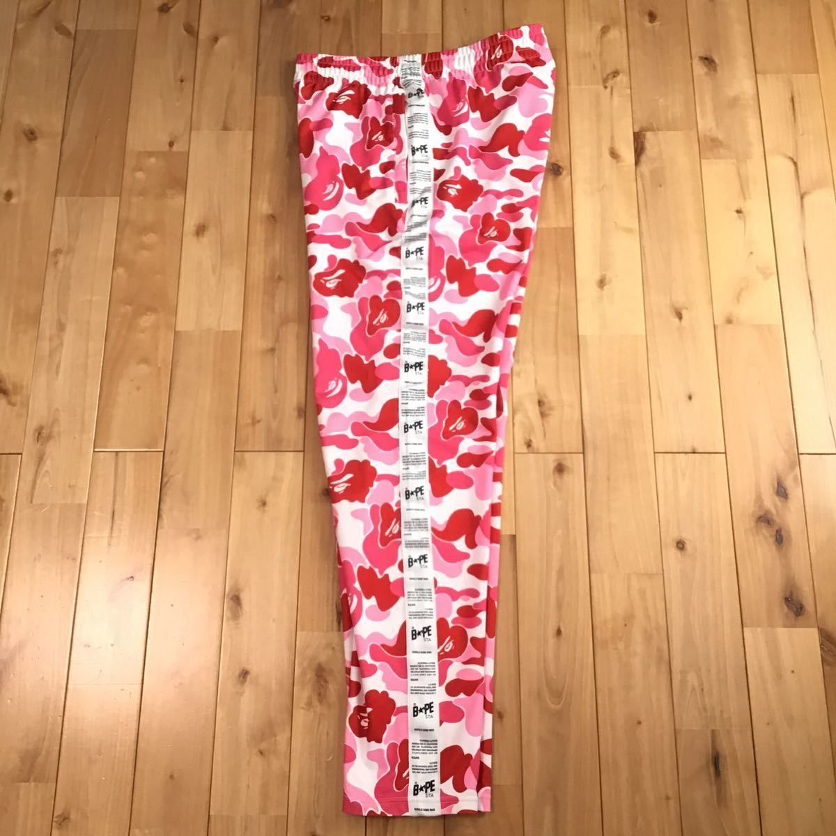 ☆2XL☆ ABC camo Pink BAPE STA TAPE JERSEY PANTS a bathing ape ...