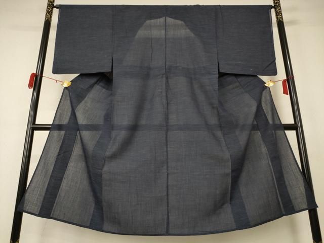 平和屋着物＊夏物 男性 小紋 紗 霞文 AABB2529jd