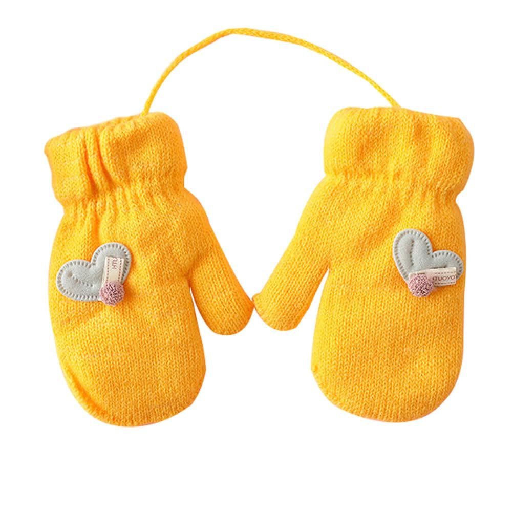 [New Arrivals] Warm, Thick, Corded, Fleece-Lined Kids, Boys, Girls, Gloves, 3-6 Years Old, Snow Play, Mittens, Gloves, Outing, Kids, Kindergarten, School Gloves, Baby Gifts, 8 Colors in All [eigenn] Cute