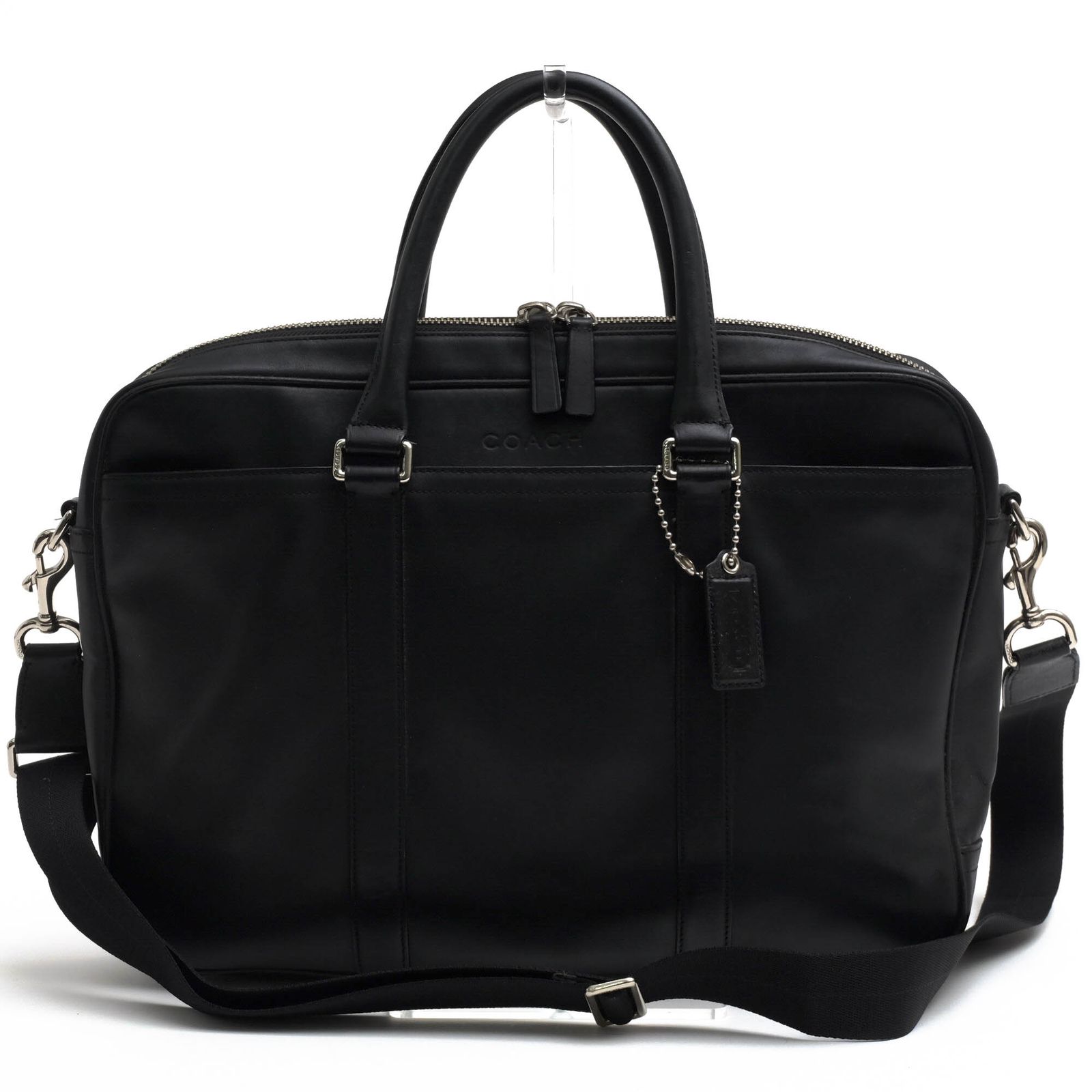 コーチ COACH バッグ ブリーフケース ビジネスバッグ 鞄 ビジネス メンズ 男性 男性用 レザー 革 本革 ブラック 黒 F71066 LEXINGTON ZIP TOP BRIEF レキシントン ジップトップ ブリーフ A4サイズ収納可 2WAY シ