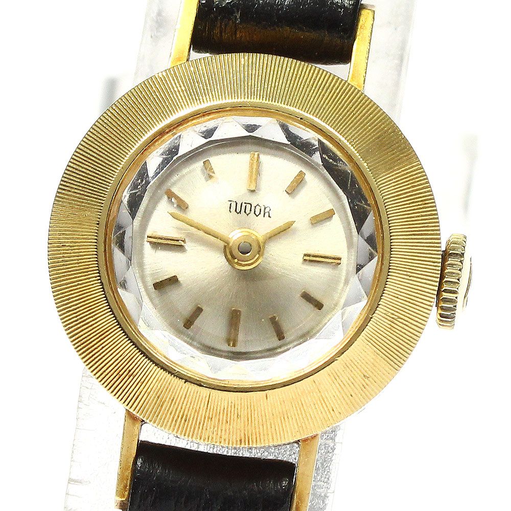 訳ありチュードル TUDOR 1853 K18YG カットガラス cal.2411 手巻き