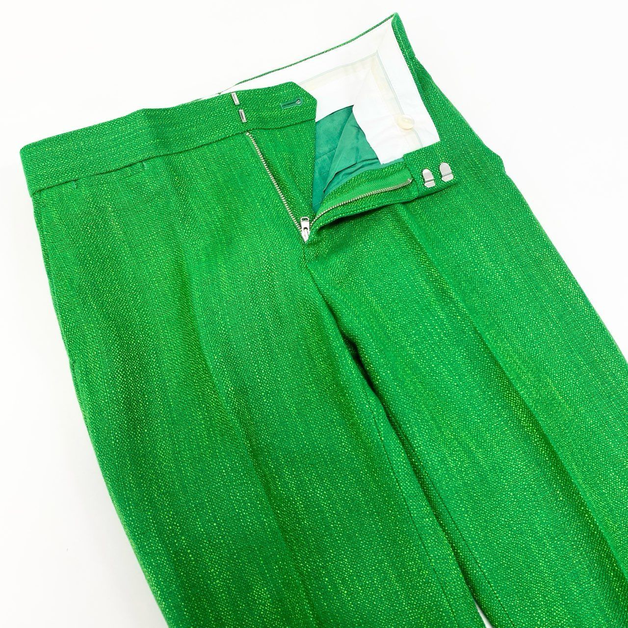 72j15 Drawer ドゥロワー リネン混 オットマンベーシックパンツ ボトム パンツ 6514-236-1203 34サイズ グリーン レディースu02t DECORATOM_COM_BR