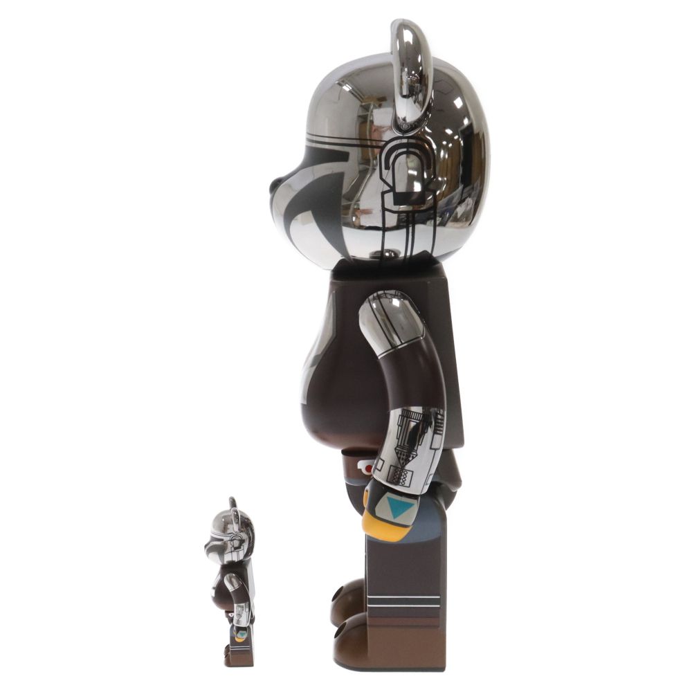 BE@RBRICK - ベアブリック スターウォーズ マンダロリアン メディコム・トイ BE@RBRICK マンダロリアン CHROME Ver. 100