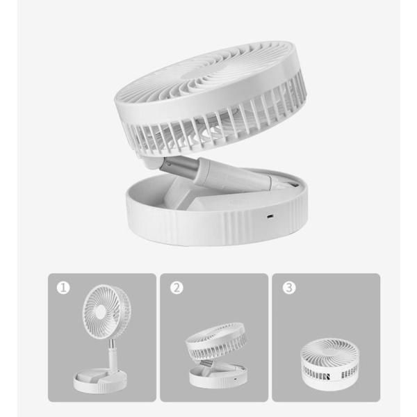 扇風機折りたたみ式 左右自動首振り USB充電式 サーキュレーター 収納便利 アウトドア キャンプ 人気グッズ 熱中症対策 WWW_KANDAIZUMI_COM