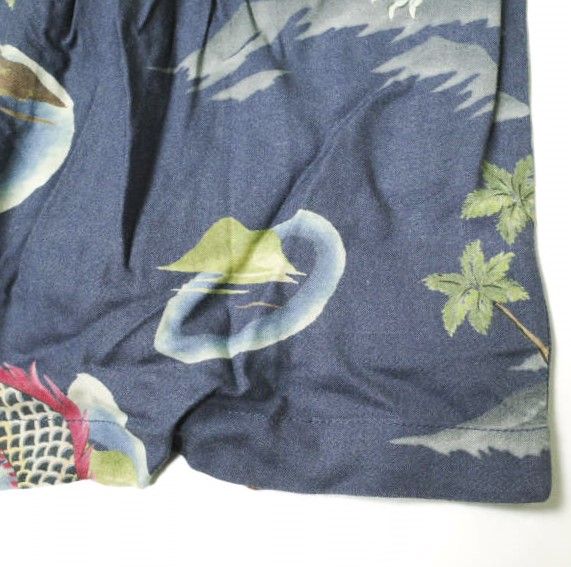 【極美品】RRL Print Woven Camp Shirt アロハシャツ M 極美品】RRL Print Woven Camp Shirt アロハシャツ M