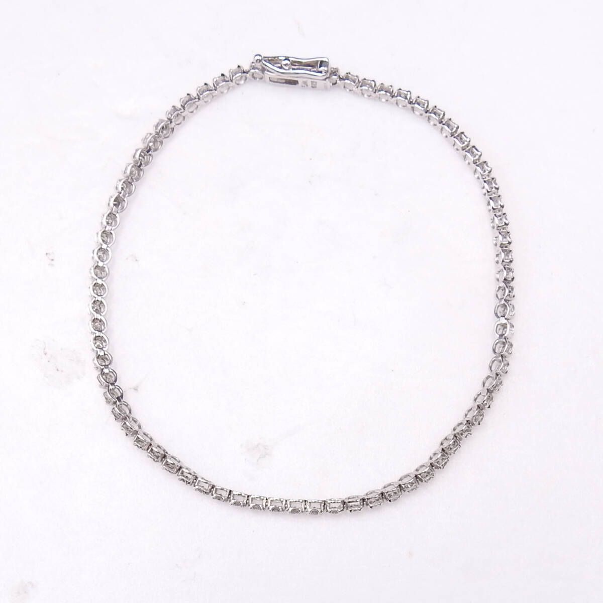 K18WG ホワトゴールド ダイヤモンドD1.00ct テニスブレスレット K18WG ホワトゴールド ダイヤモンドD1.00ct テニスブレスレット