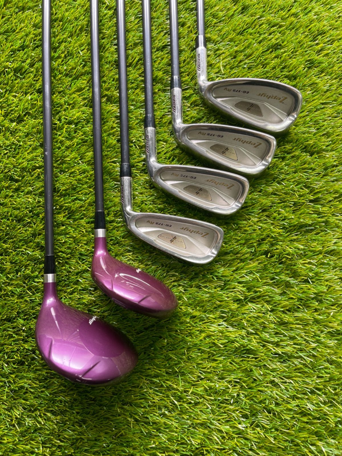 【値下げ】ミズノ　ゼファー　EG-175RV　６本セット　レディース　 ミズノ レディース ゴルフクラブ 6本セット MIZUNO Zephyr EG-175 RV