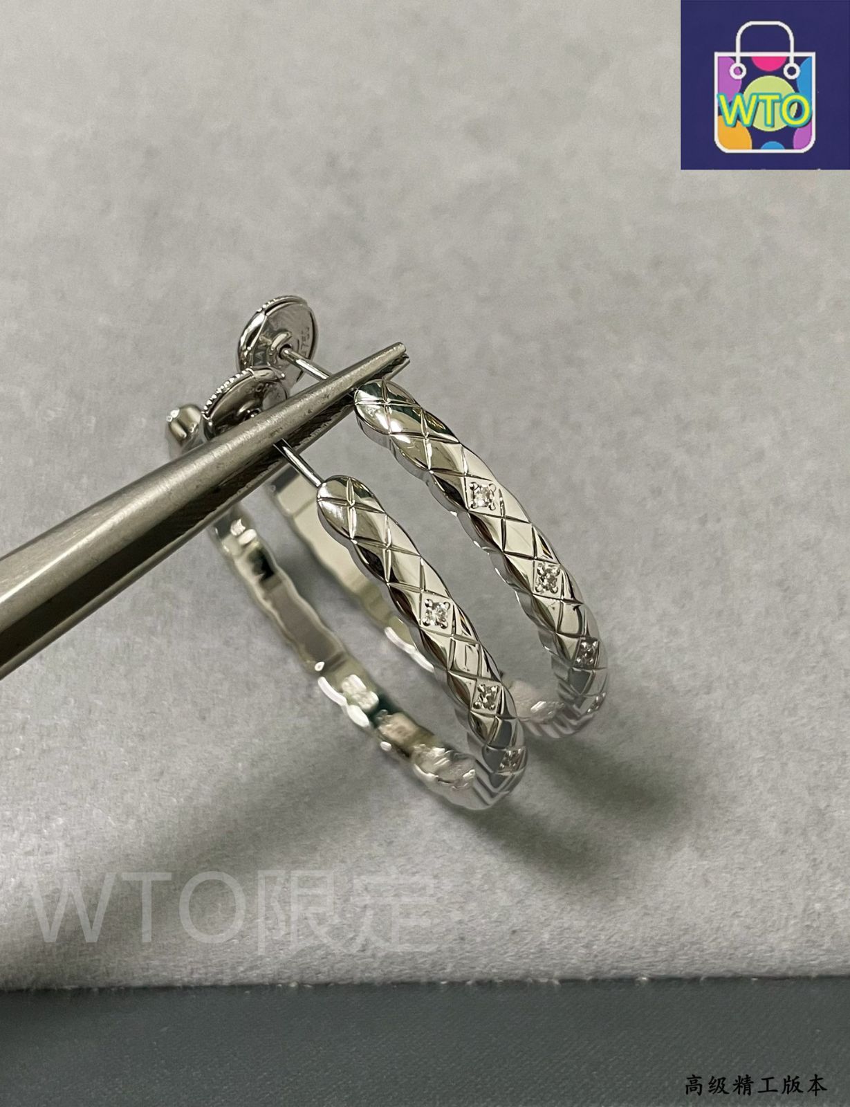 今日 Chanel ヴィンテージ 大サイズ菱格 菱型格子 スパークルイヤリング V 金素材 在庫 NEXPOTALLINN_EU