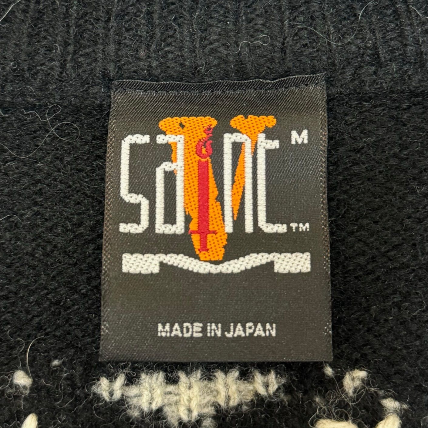 定価55000円 SAINT MICHAEL × Vlone 22AW Bone Knit ボーン スカル 刺繡 ダメージ加工 ニット セーター  セントマイケル ヴィーローン コラボ ブラック M SM-A22-0000-094 70078A7 - メルカリ