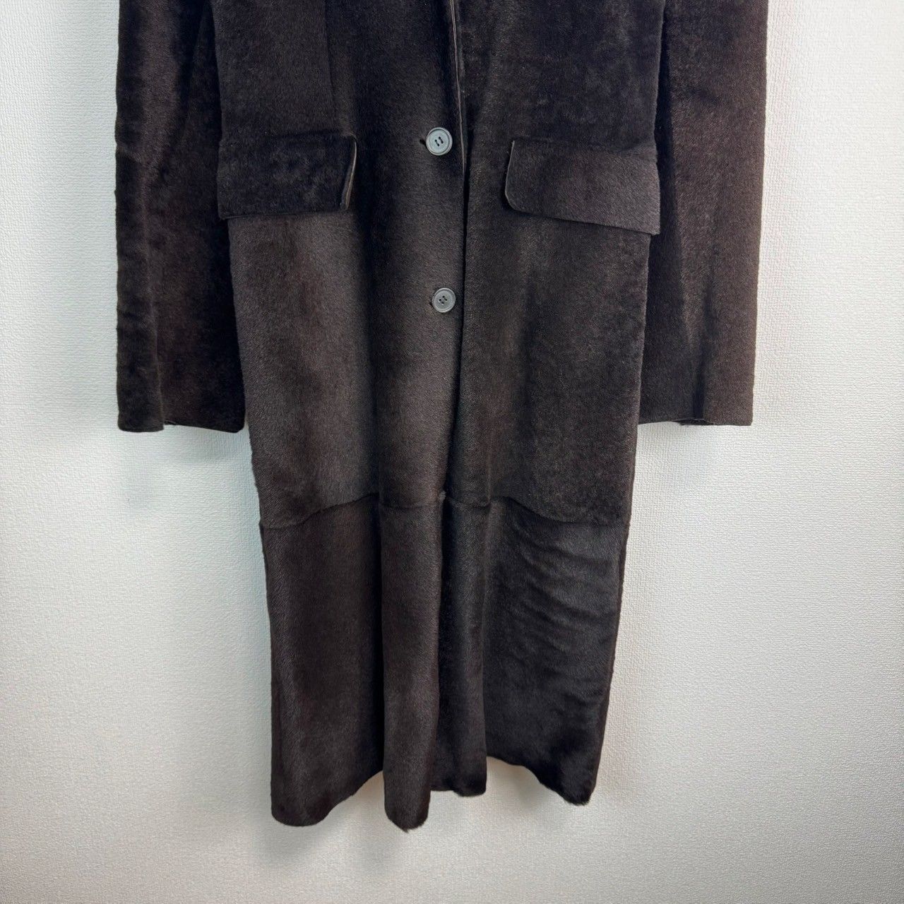 90s NICOLE FARHI ニコルファーリ ファーコート 羊皮 レディース S 