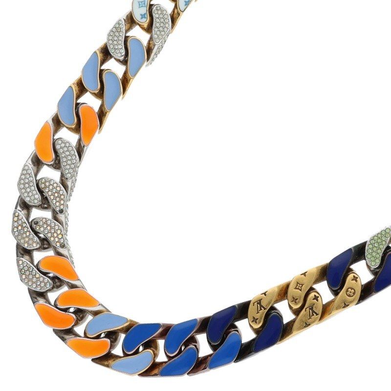 美品】ヴィトン チェーンリンク パッチーズ ブレスレット マルチカラー