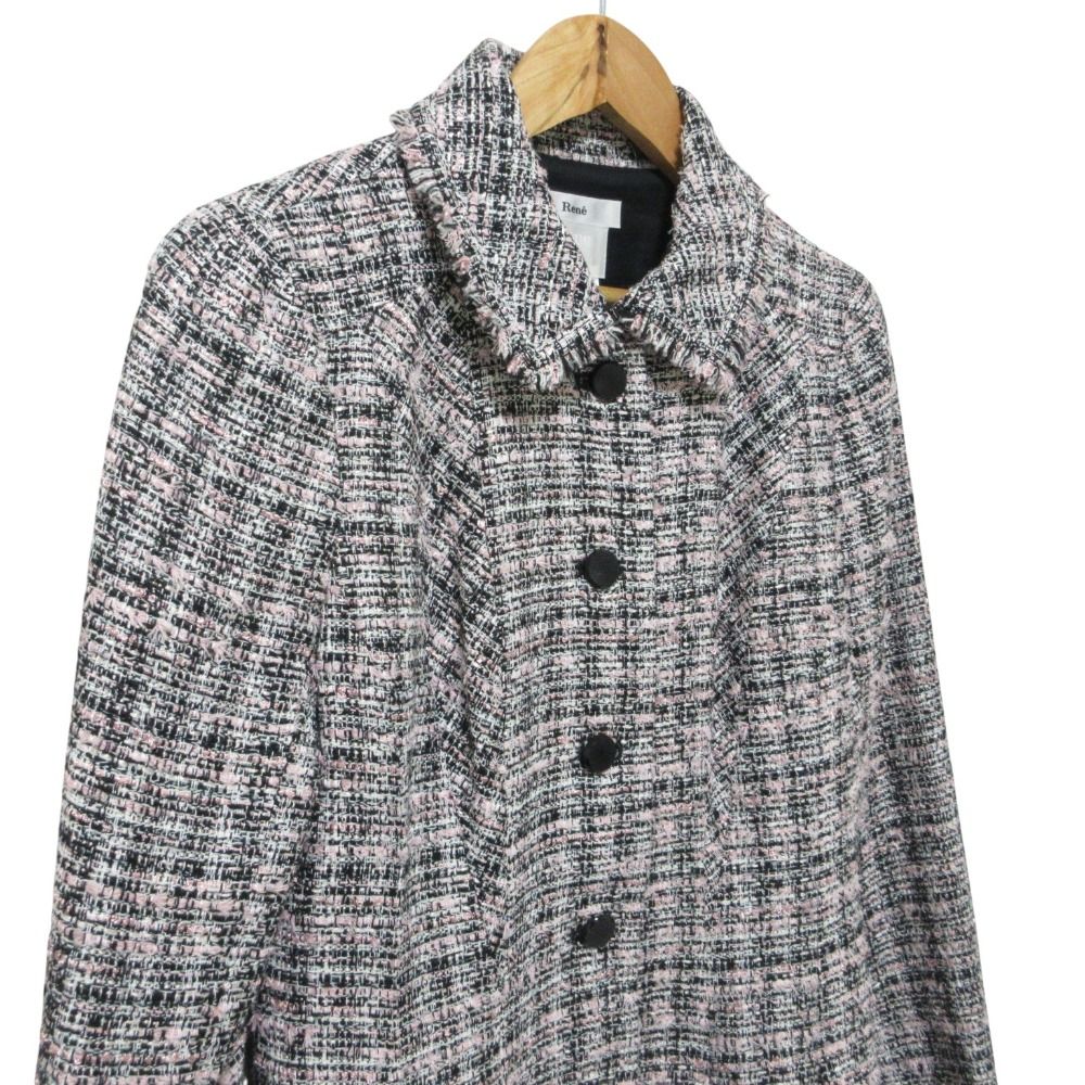 ルネ/36サイズ/TISSUE社ツイード長袖ワンピース/超美品・汚れスレなし ルネ/36サイズ/TISSUE社ツイード長袖ワンピース/超美品・汚れスレなし 美品