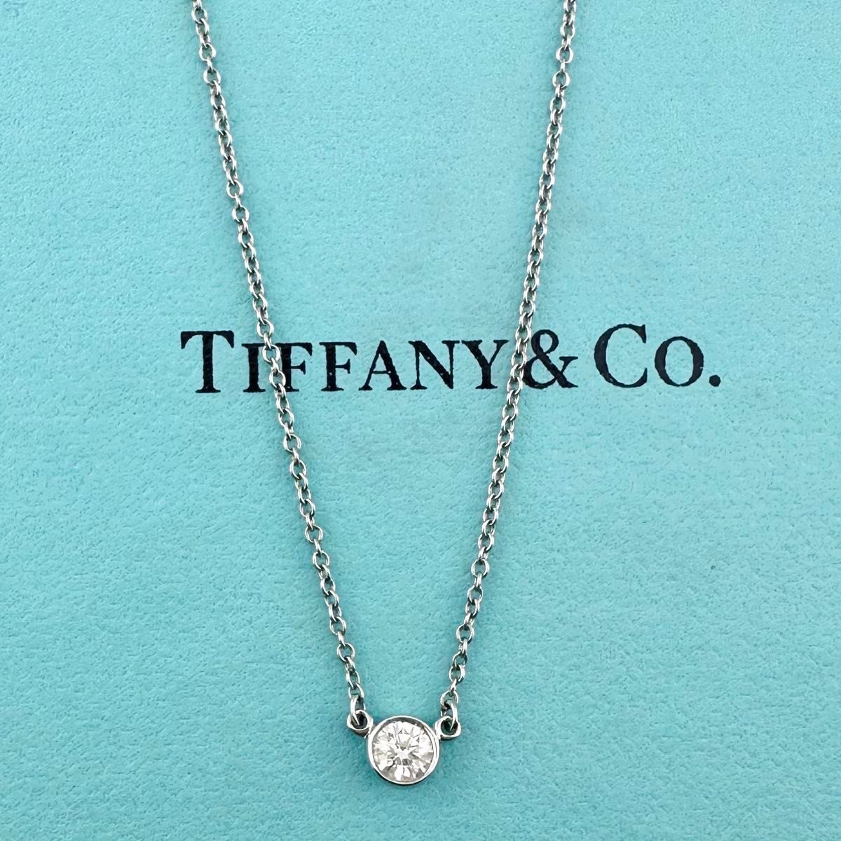 TIFFANY&Co. バイザヤード ダイヤモンドPt950ネックレス - メルカリ