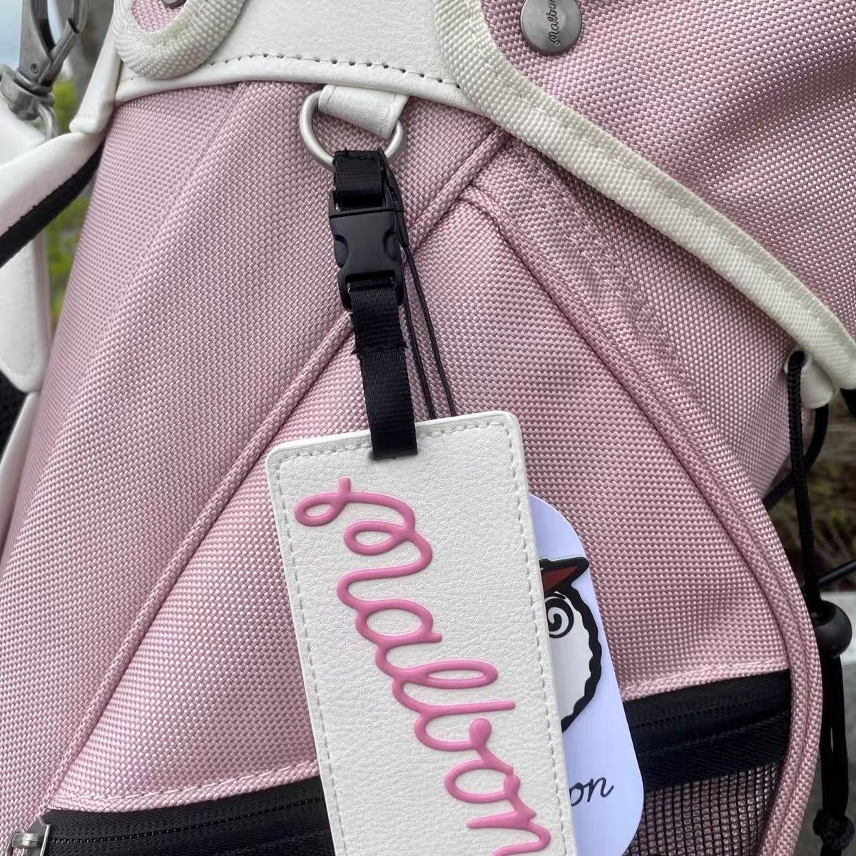 マルボン 新作ゴルフ Malbon Golf キャディバッグ スタンド式 ピンク