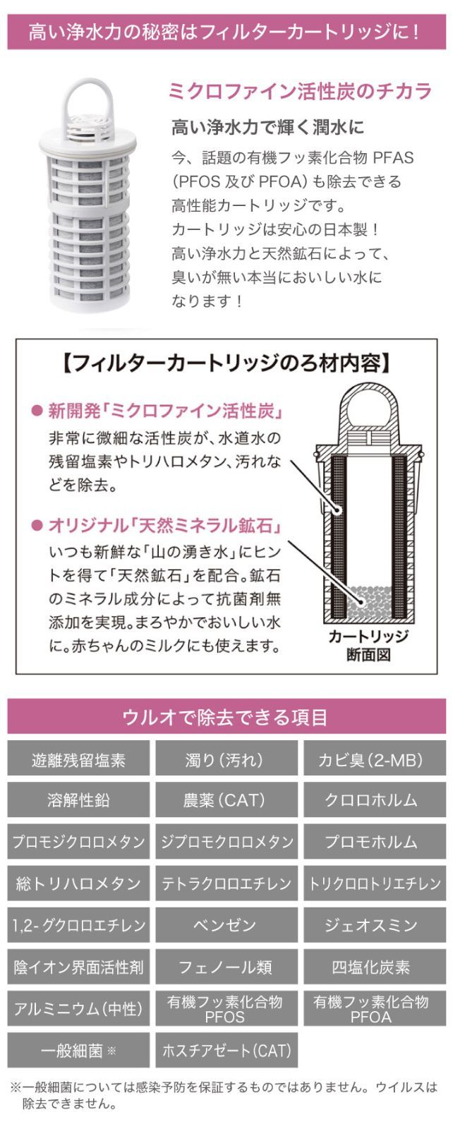 浄水器 水道水