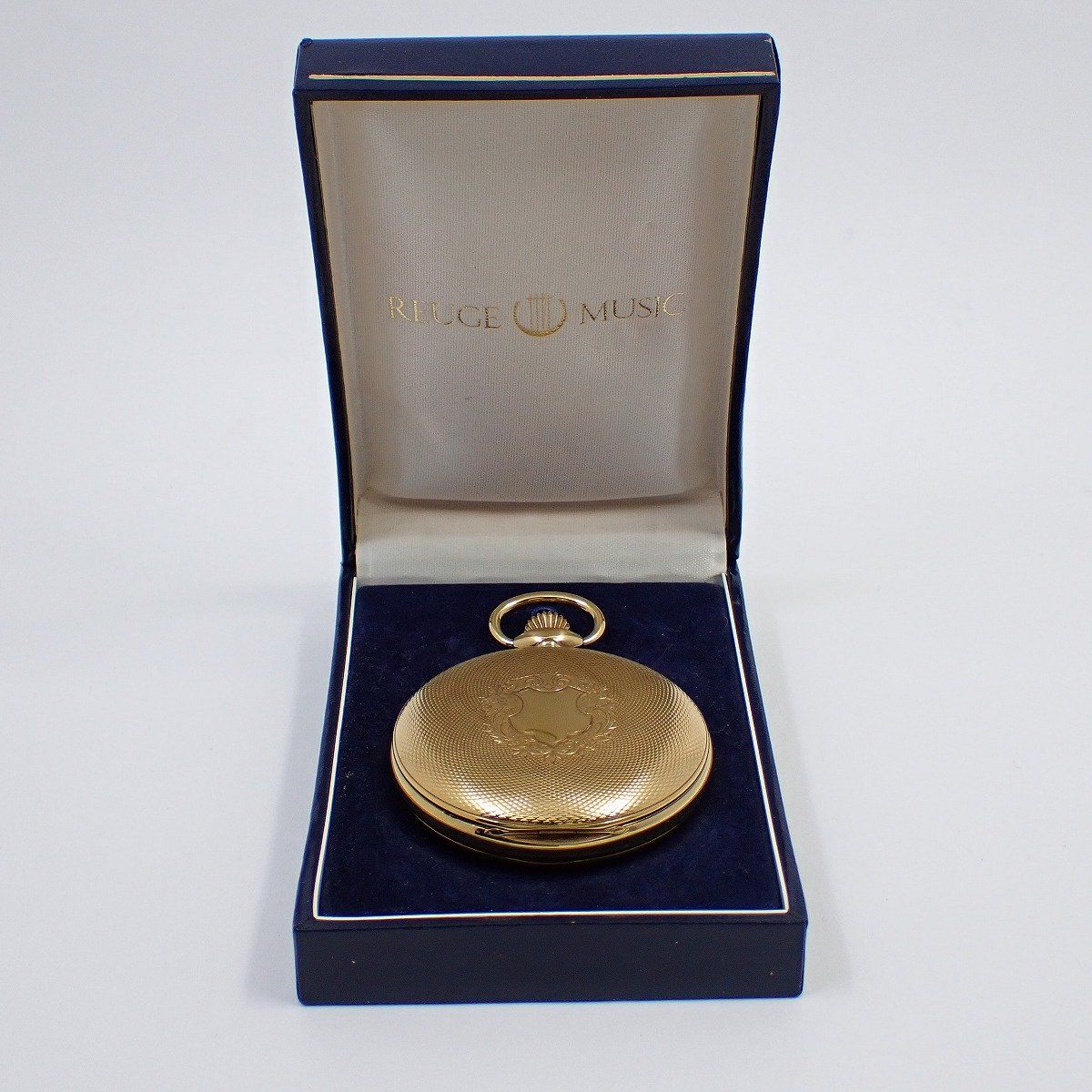 REUGE MUSIC リュージュ オルゴール付 手巻き 懐中時計 ハンター