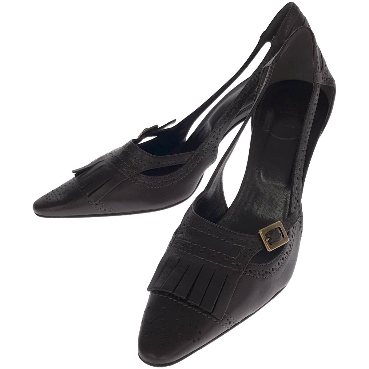 Roger Vivier ロジェ ヴィヴィエ ストラップパンプス ブラウン