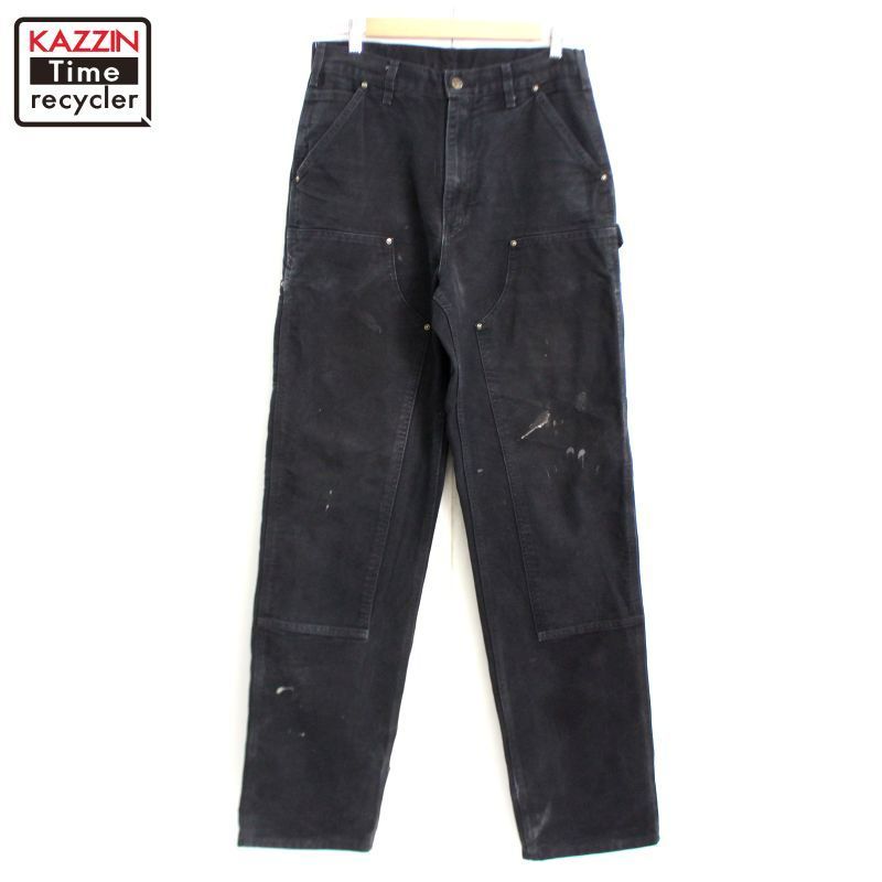 00s Carhartt ダブルニー ブラック ダック ペインターパンツ メンズ XLサイズ相当 ビッグサイズ オーバーサイズ