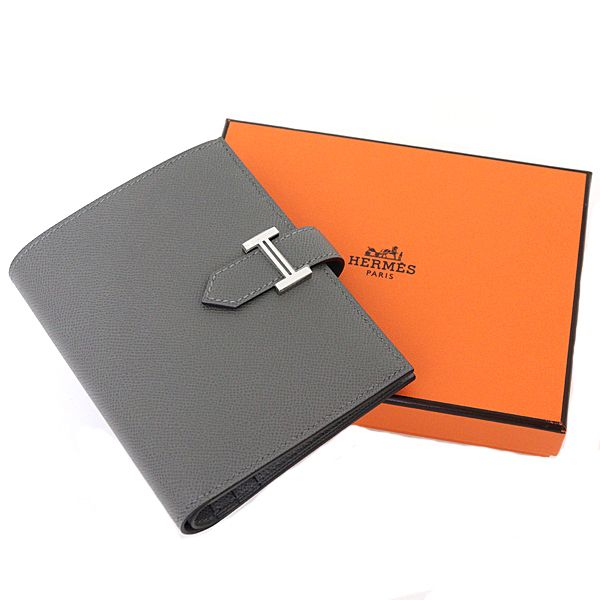 エルメス HERMES ベアン コンパクト 二つ折り財布 ヴォーマダム W刻印