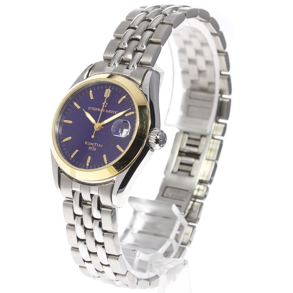 エテルナ Eterna 1100.47 コンチキ デイト クォーツ メンズ保証書付き_