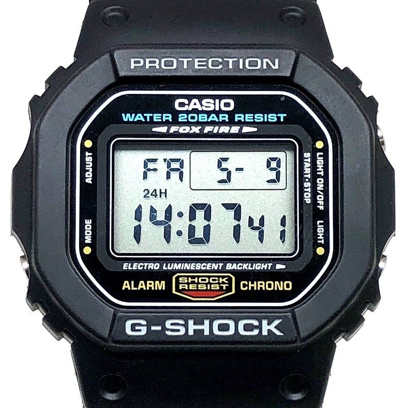 G-SHOCK ジーショック DW-5600E-1 M3229 スピードモデル 定番 スクエアデザイン ELバックライト ブラック 1996年6月発売