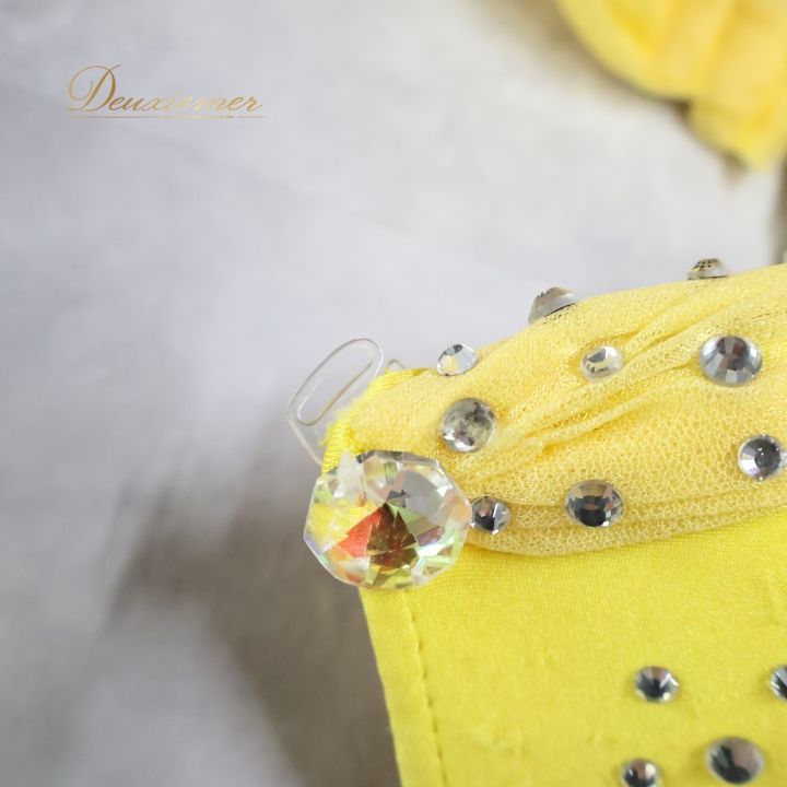 ベリーダンス オリエンタル 衣装 上下セット イエロー系 黄色 購入