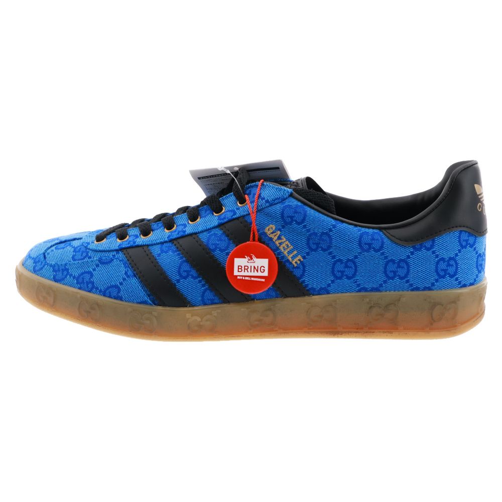 GUCCI (グッチ) ×adidas Gazelle アディダス ガゼル ローカットスニーカー US11/29cm ブルー/ブラック IE2265