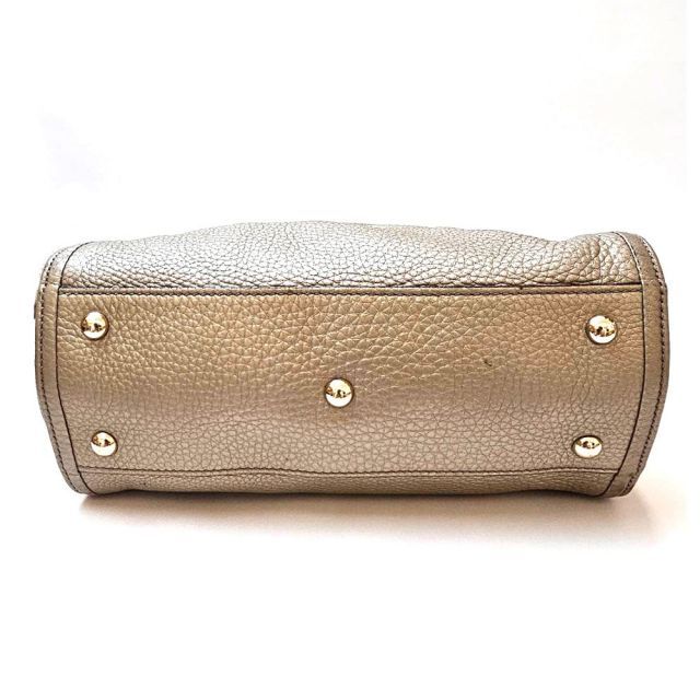 【極美品】GUCCI グッチ インターロッキング ソーホー タッセルチャーム 中古 グッチ ソーホー ミニ ショルダーバッグ グレー カーフ