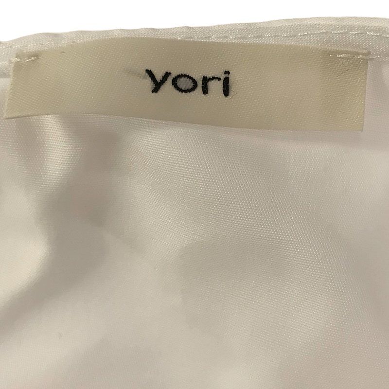 【美品】ヨリ　ティアードロングブラウス　白 美品】 yori / ヨリ | ティアードロング ブラウス | F