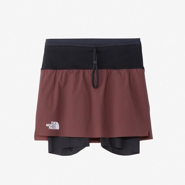 THE NORTH FACE ザノースフェイス ランニングショーツ Enduris Trail Skirt NBW72572 レディース セコイアレッド ハーフパンツ エンデュリストレイルスカート ウエスト6ポケット トレラン トレイルランニング マラ