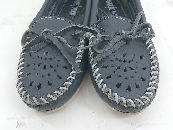 ◇ MINNETONKA ミネトンカ 209V CUT OUT LEATHER MOC モカシン