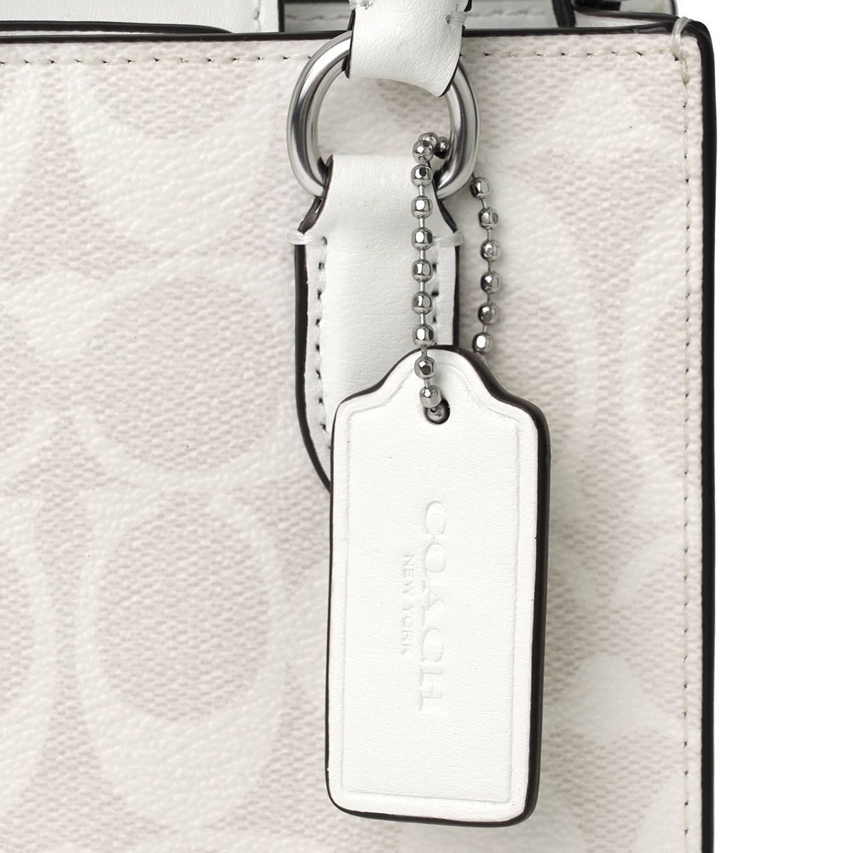 新品 コーチ COACH ショルダーバッグ NORTH SOUTH MINI TOTE チョーク/グレイシャーホワイト COACH（コーチ） ショルダーバッグ NORTH SOUTH MINI TOTE ノース