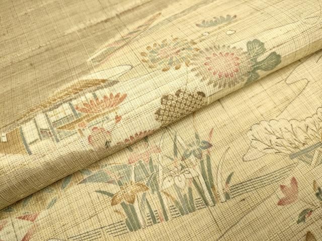 平和屋着物○訪問着 紬地 縞 正絹 逸品 DAAV3474du