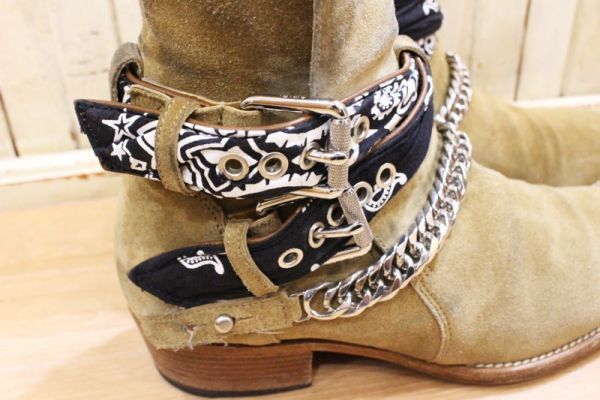 3085☆AMIRI/アミリ BANDANA BUCKLE BOOT バンダナバックル スウェード 