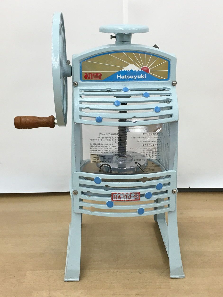 かき氷機 HA-110S 手回式 中部コーポレーション 手動式かき氷器 初雪
