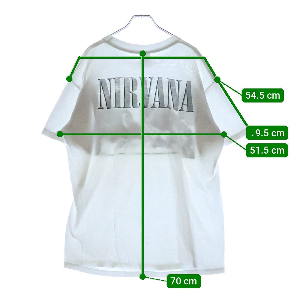 VINTAGE (ヴィンテージ) 90s NIRVANA 1996 PORTRAIT WHITE TEE