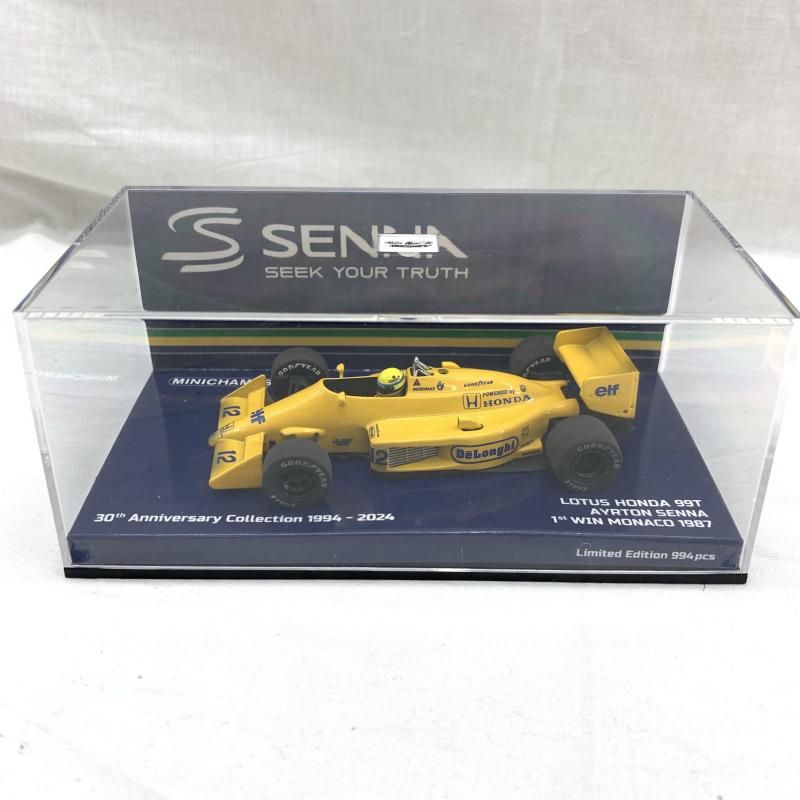 中古】ミニチャンプス 1/43 ロータス ホンダ 99T 1987 F1 モナコ