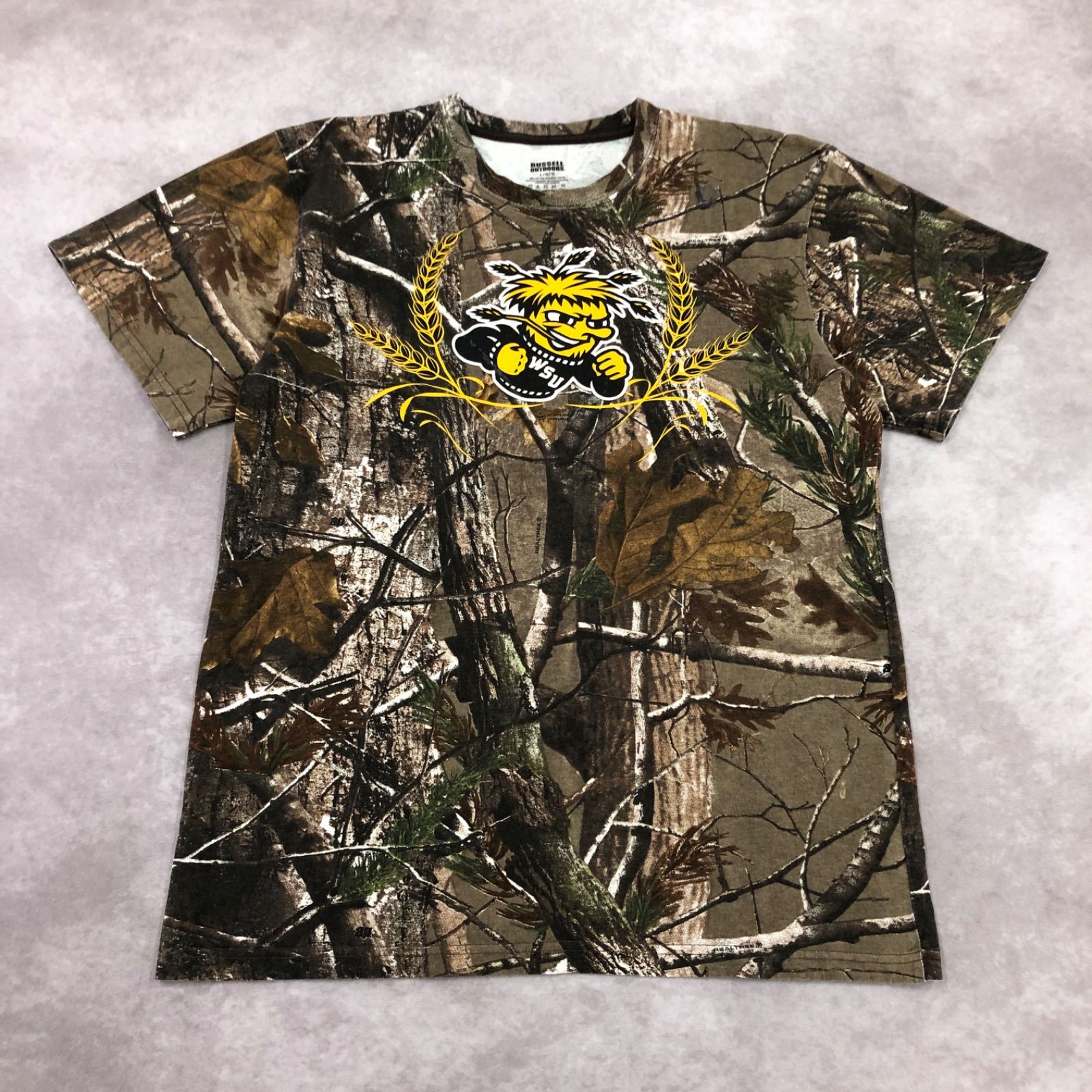 RUSSELL OUTDOORS ラッセルアウトドア Tシャツ 半袖 リアルツリーカモ 