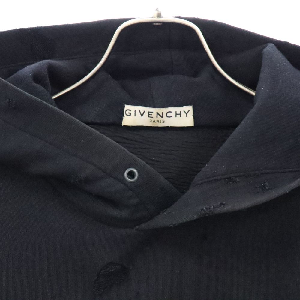 GIVENCHY ジバンシィ 20SS destroyed hoodie デストロイドフーディ プルオーバーパーカー BMJ04P3Y42 GIVENCHY (ジバンシィ) 20SS destroyed hoodie デストロイドフーディ