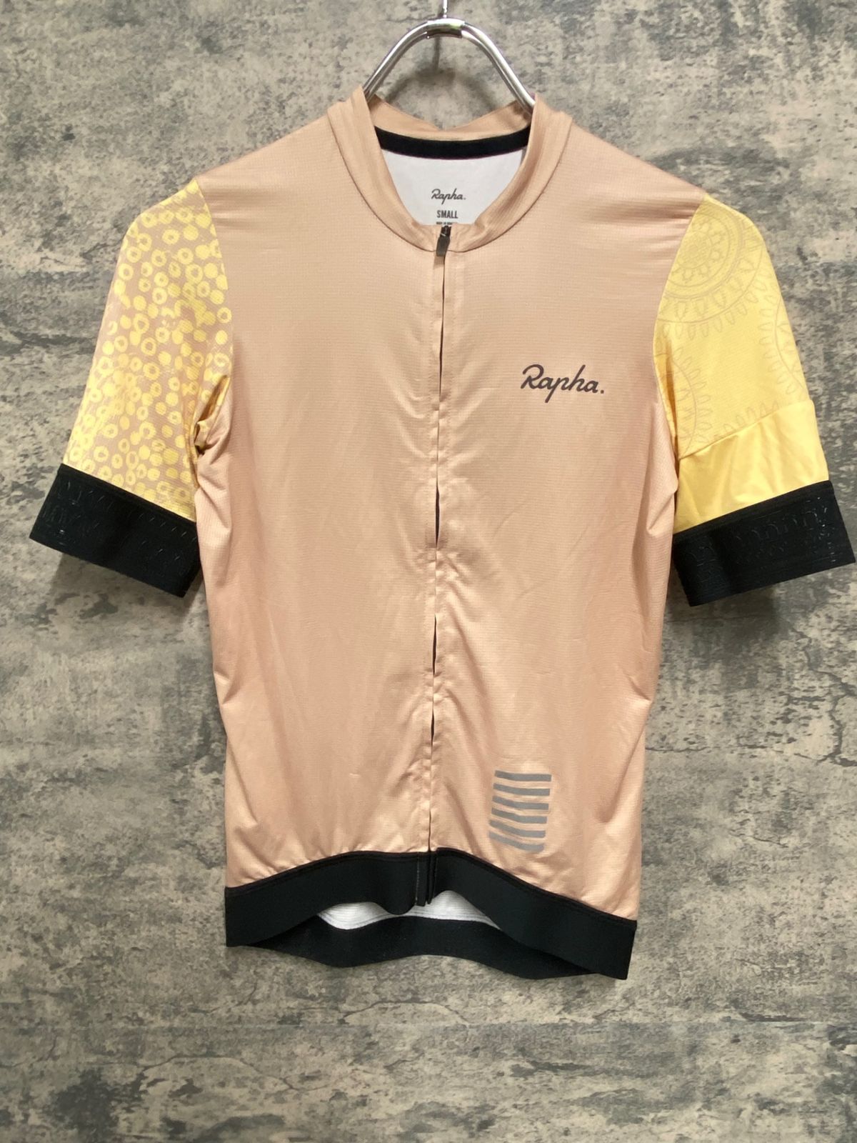 JM437 ラファ Rapha CONNECT TO COUNTRY PRO TEAM TRAINING JERSEY 半袖 サイクルジャージ 総柄 S