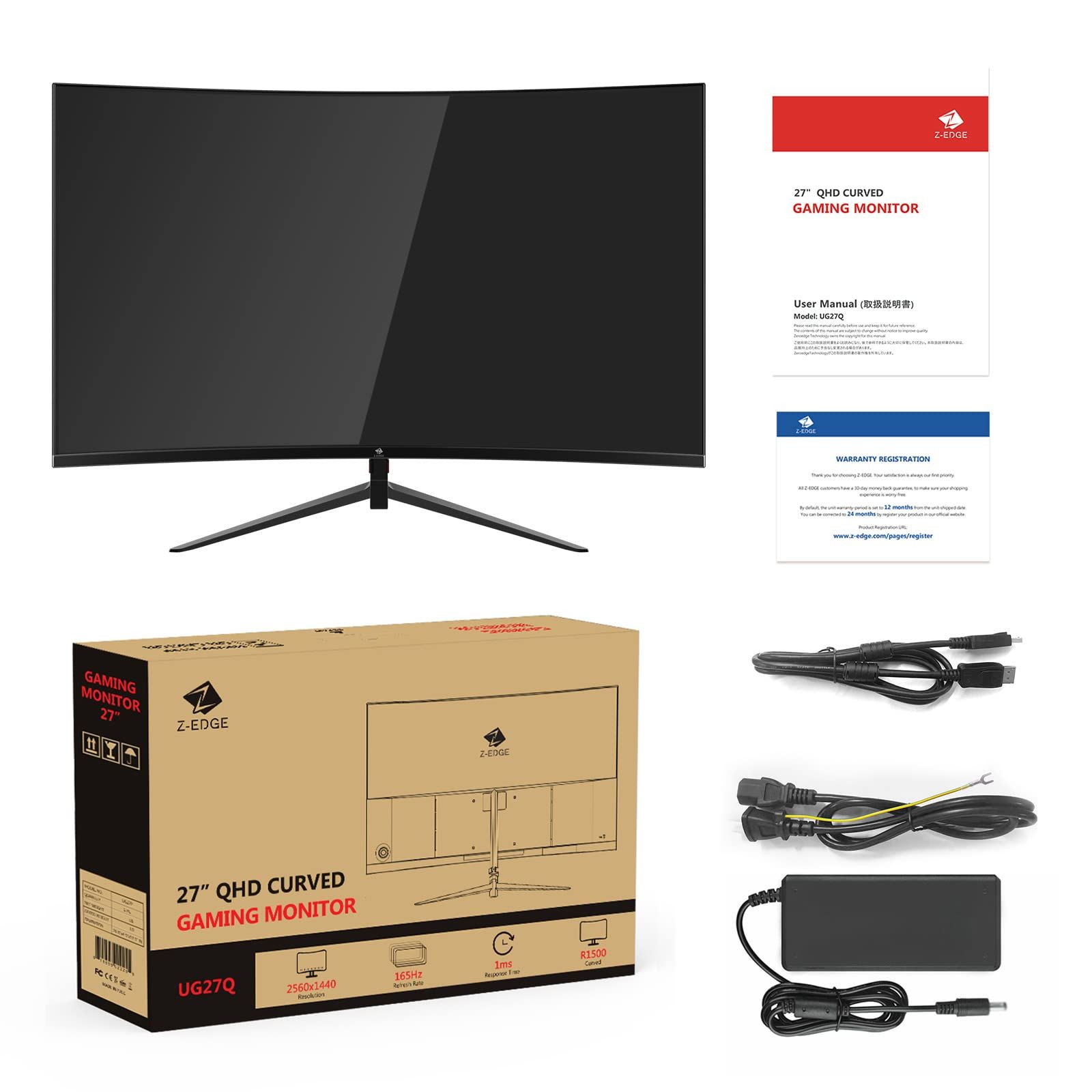 Z-Edge 湾曲ゲーミングモニター