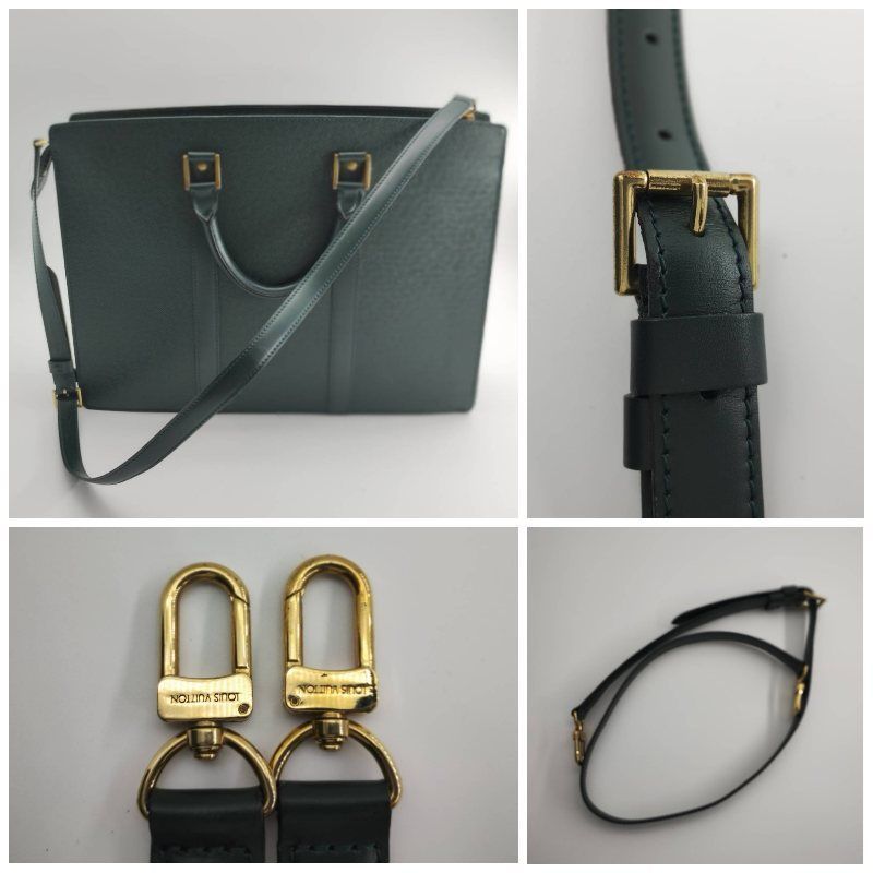 美品⭐️ルイヴィトン ビジネスバッグ ポルトドキュマン ロザン タイガ グリーン LOUIS VUITTON（ルイヴィトン）タイガ/ポルトドキュマン/ロザン