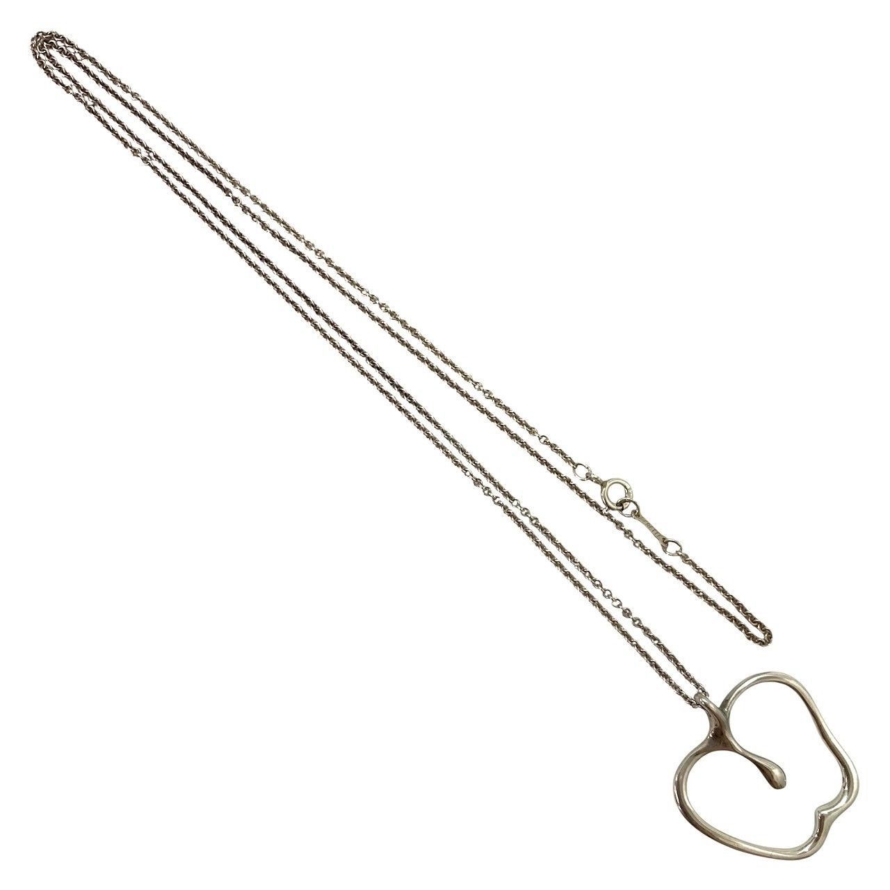 CH TIFFANY-Co. アップル ロング ネックレス ELSA PERETTI エルサ ペレッティ SV925 SILVER シルバー 総重量約8g ラージサイズ 林檎 リンゴ りんご ペンダント ティファニー CH-3264