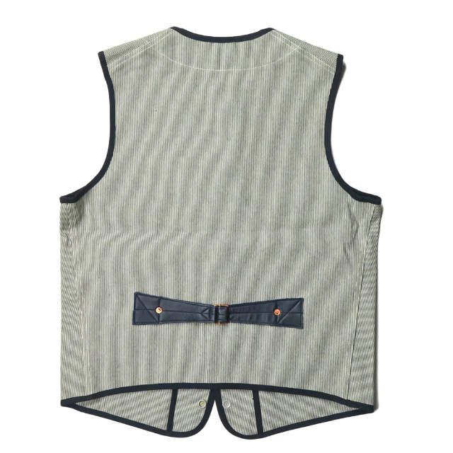 BONCOURA PIPING VEST BLUE MOCK TWIST 38 - メルカリ