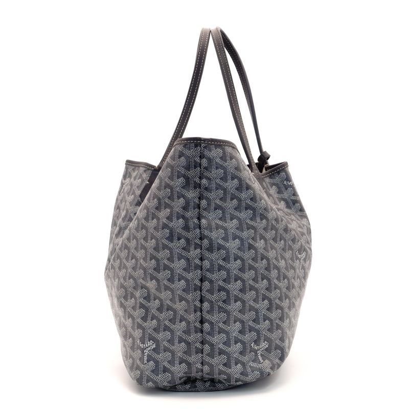 ゴヤール GOYARD サンルイPM トートバッグ グレー PVC レザー ポーチ