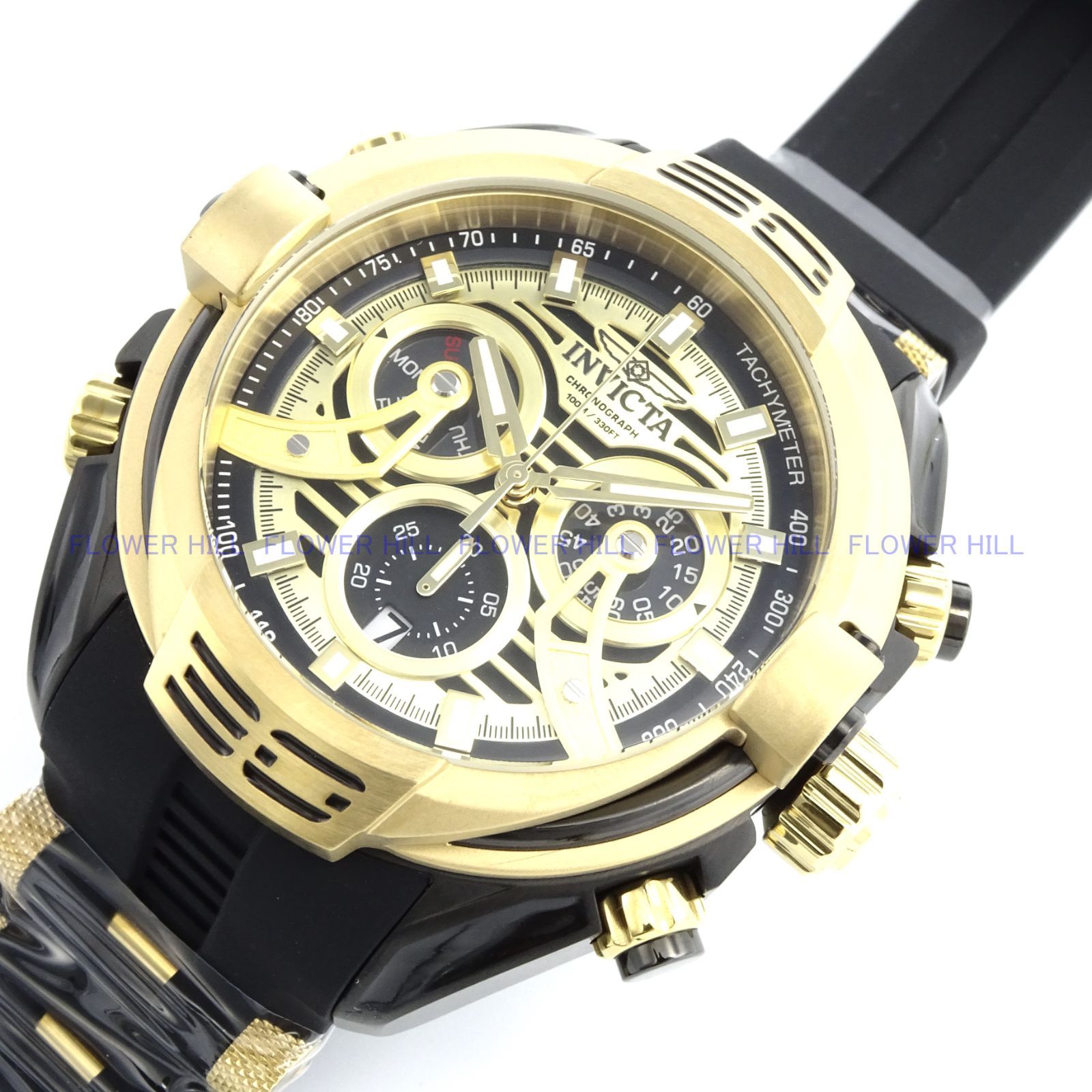 INVICTA インビクタ 腕時計 メンズ S1 RALLY 37532 ブラック・ゴールド