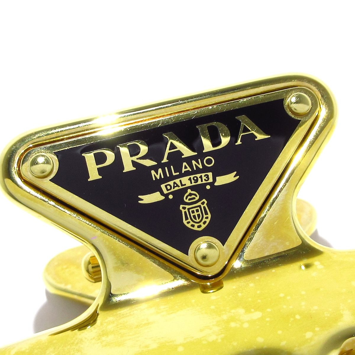 PRADA メタル ゴールド ヘアクリップ 楽天市場】【8/20限定！最大1万円オフクーポン】PRADA プラダ