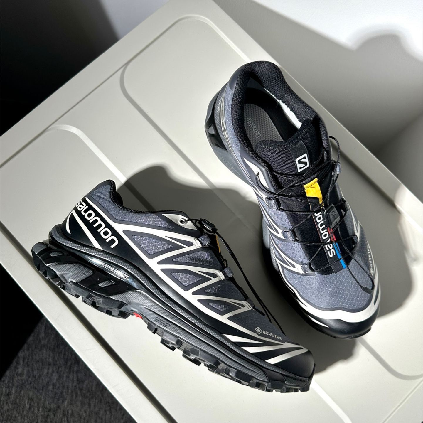 サロモン Salomon XT-6 GTX BLACK EBONY 416635 GORE-TEX ゴアテックス スニーカー グレー - メルカリ