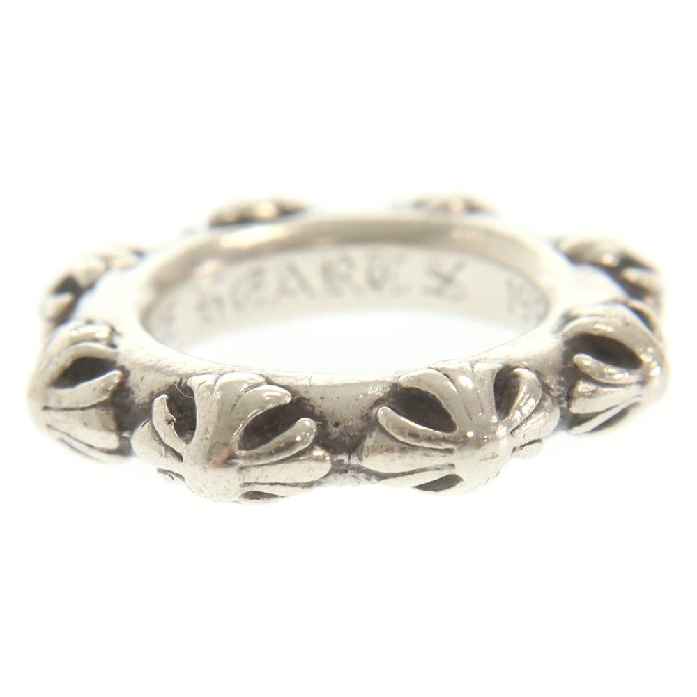 【鑑定付き】クロムハーツ CROSS BAND/クロスバンドシルバーリング クロムハーツ クロスバンド リング / CHROME HEARTS Cross Band